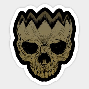 Skull - Golden Sticker